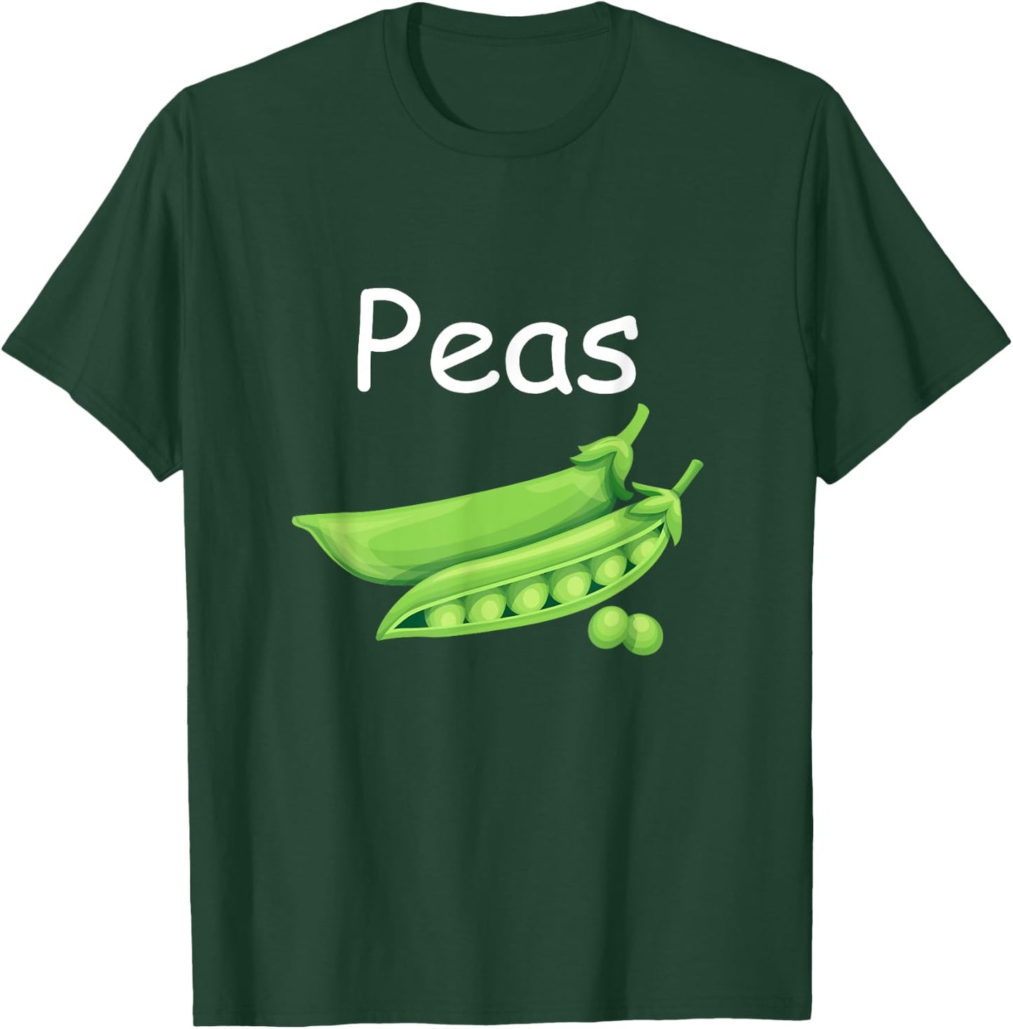 Funny Family Matching Halloween Costumes Peas and Carrots T-Shirt - T-Shirt | Forest