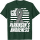 American Flag Gift Parkinson's Disease Patients Women Kids Men T-Shirt - T-Shirt | Forest