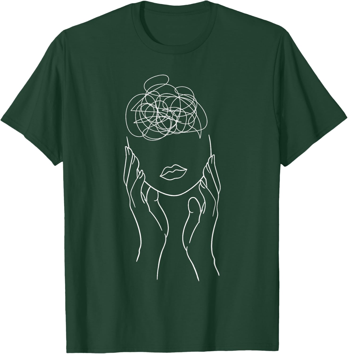 Arrow Semicolon Mental Health Awareness T-Shirt - T-Shirt | Forest