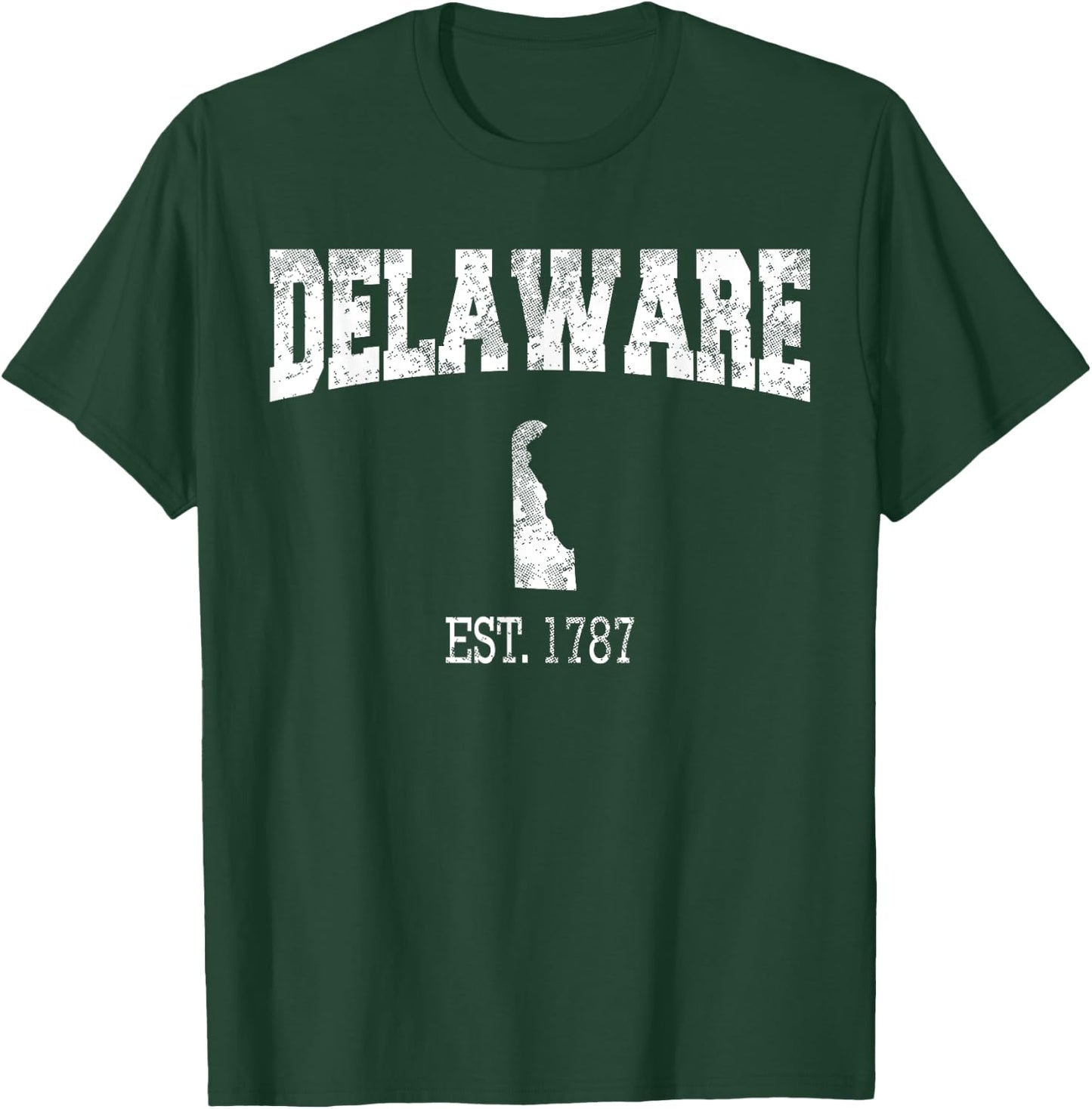 Delaware Vintage Sports Design DE T-Shirt - T-Shirt | Forest