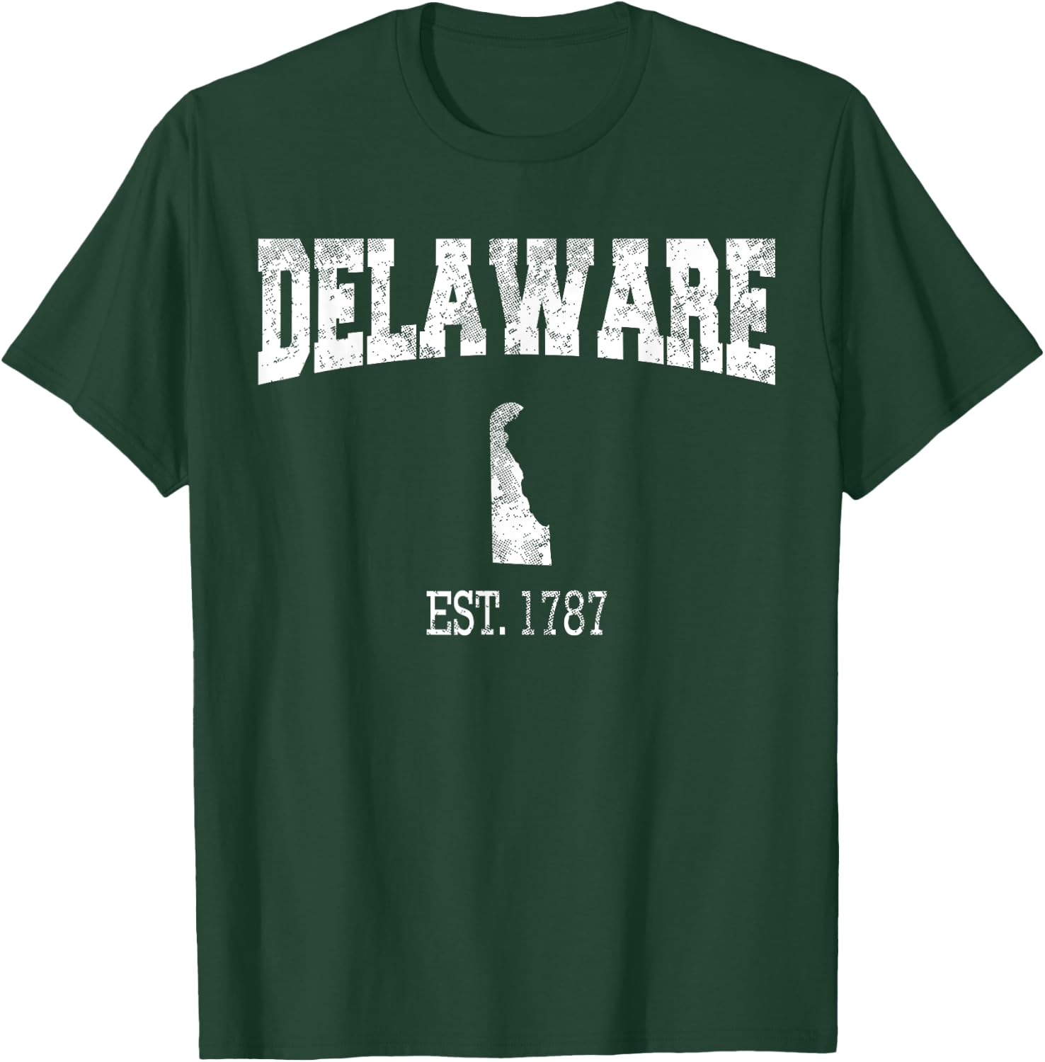 Delaware Vintage Sports Design DE T-Shirt - T-Shirt | Forest