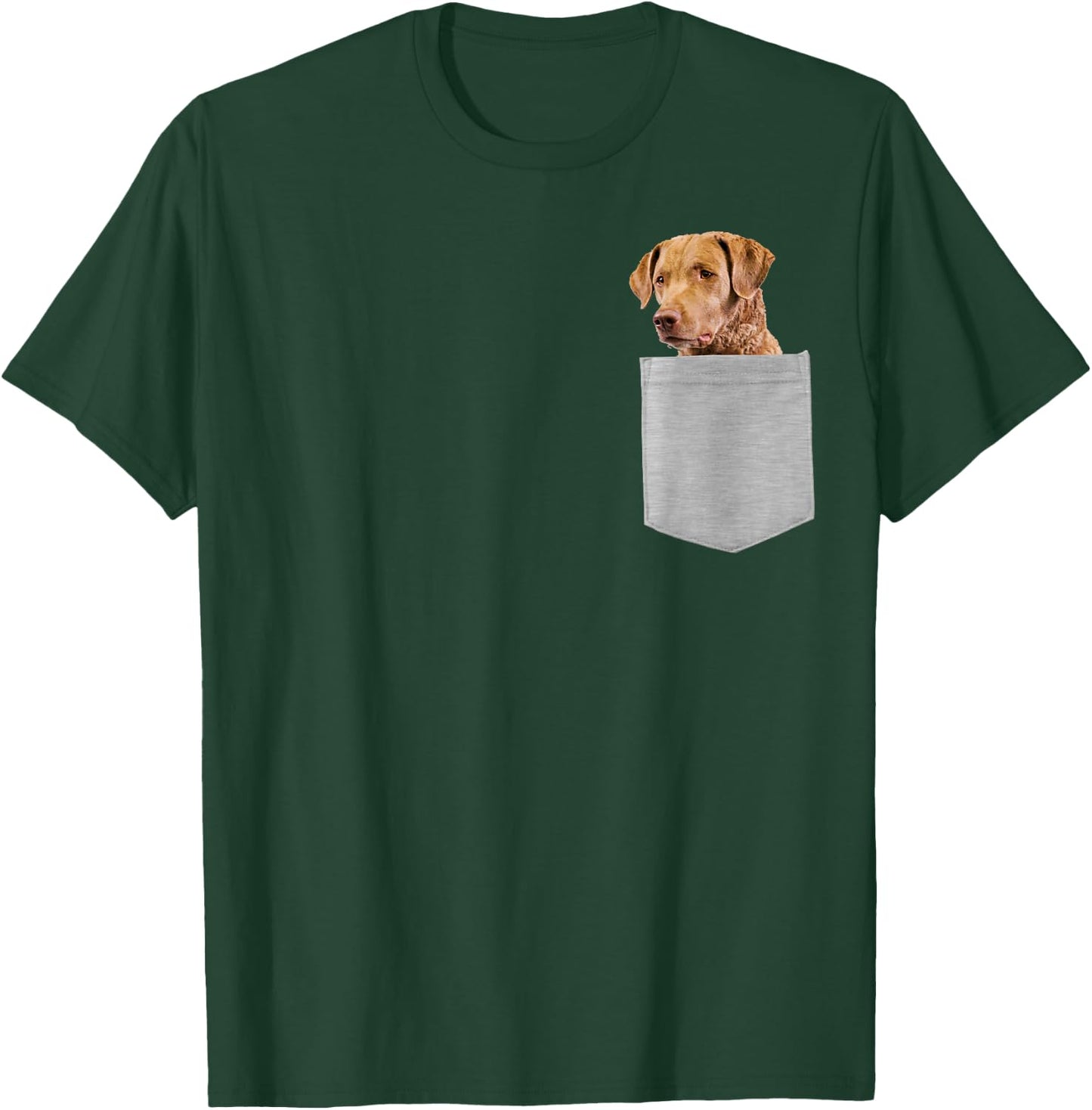 Dog in Your Pocket Chesapeake Bay Retriever T-Shirt - T-Shirt | Forest