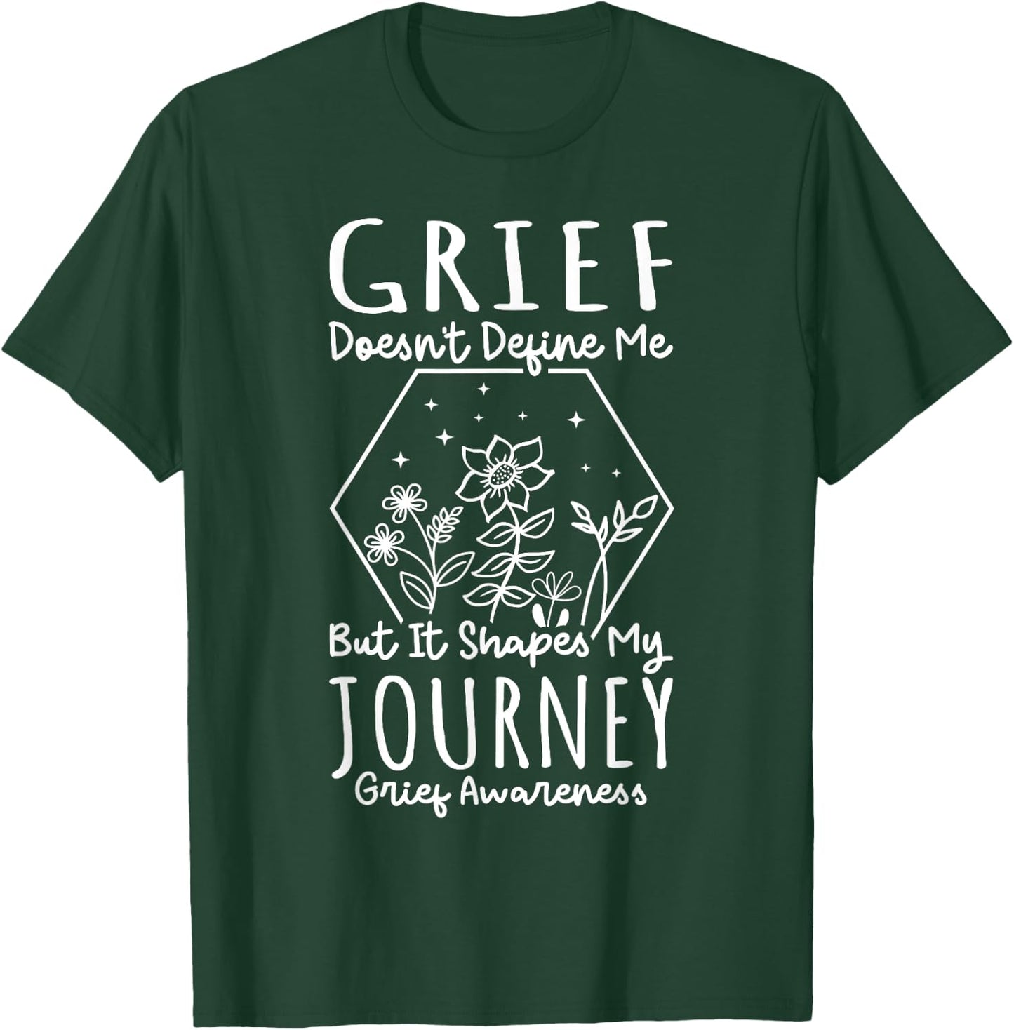 National Grief Awareness Day -Adults & Kids Classic Fit Black Grief Awareness T-Shirt - T-Shirt | Forest