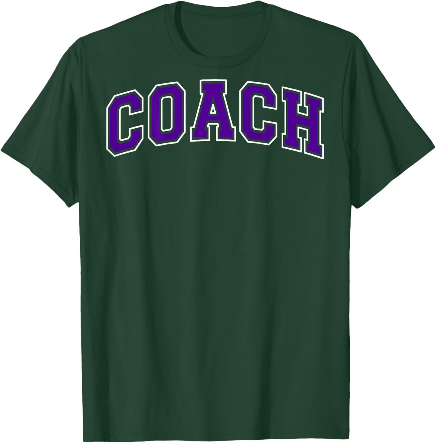 Coach Sports Trainer Vintage Purple White on the back T-Shirt - T-Shirt | Forest