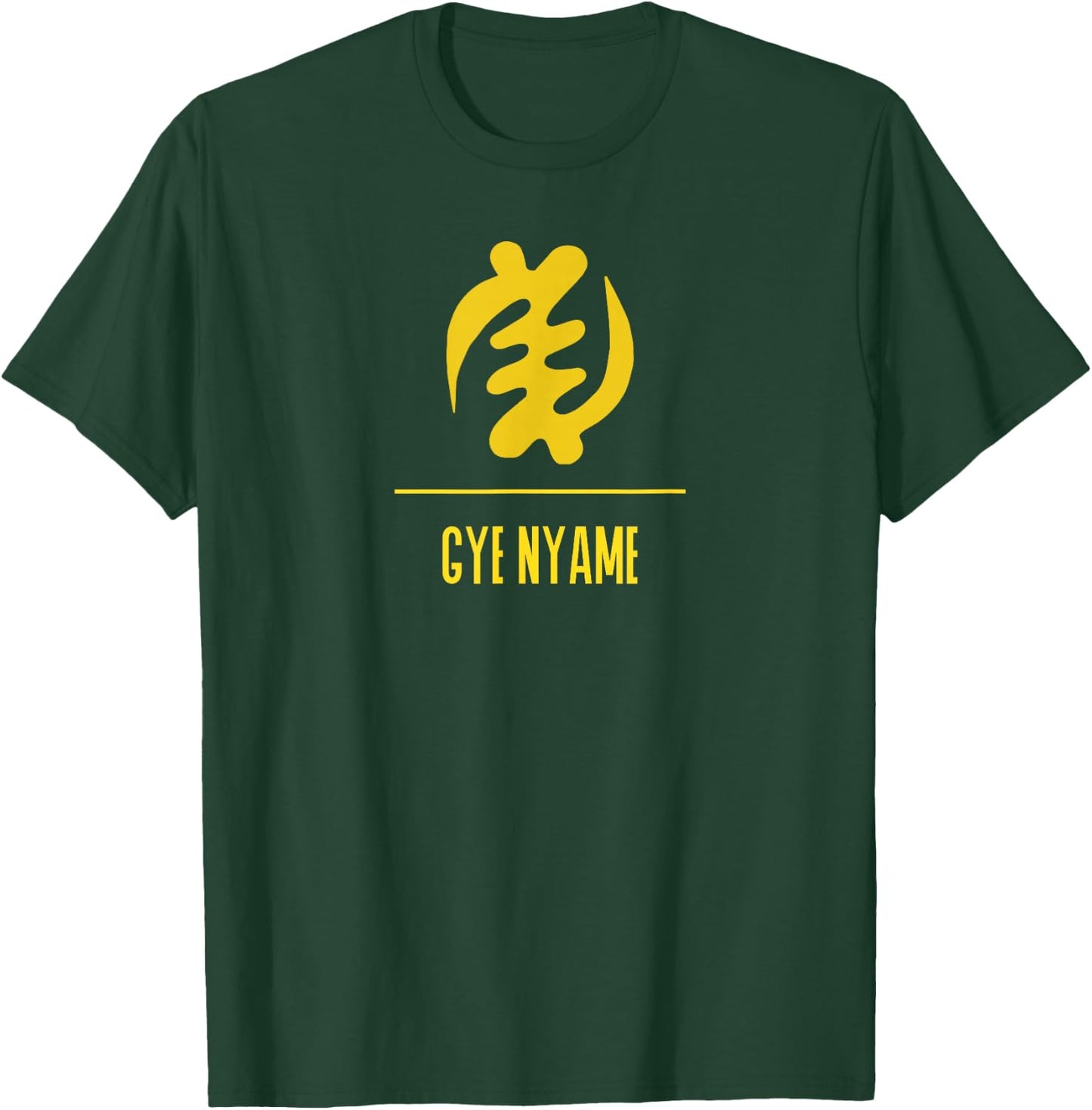 Adinkra Symbol | GYE NYAME Black Pride Graphic T-Shirt - T-Shirt | Forest