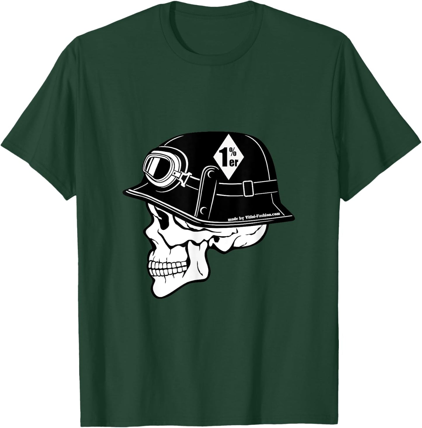 Diamond 1%, rocker, biker, motorcycle, 1 percent T-Shirt - T-Shirt | Forest