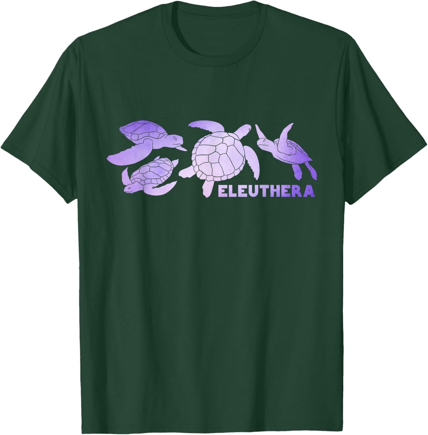 Eleuthera Sea Turtles Bahamas Beach Vacation T-Shirt - T-Shirt | Forest