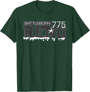 Reno Nevada Battleborn T-Shirt - T-Shirt | Forest
