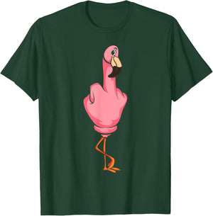 Middle Finger Flamingo T-Shirt - T-Shirt | Forest