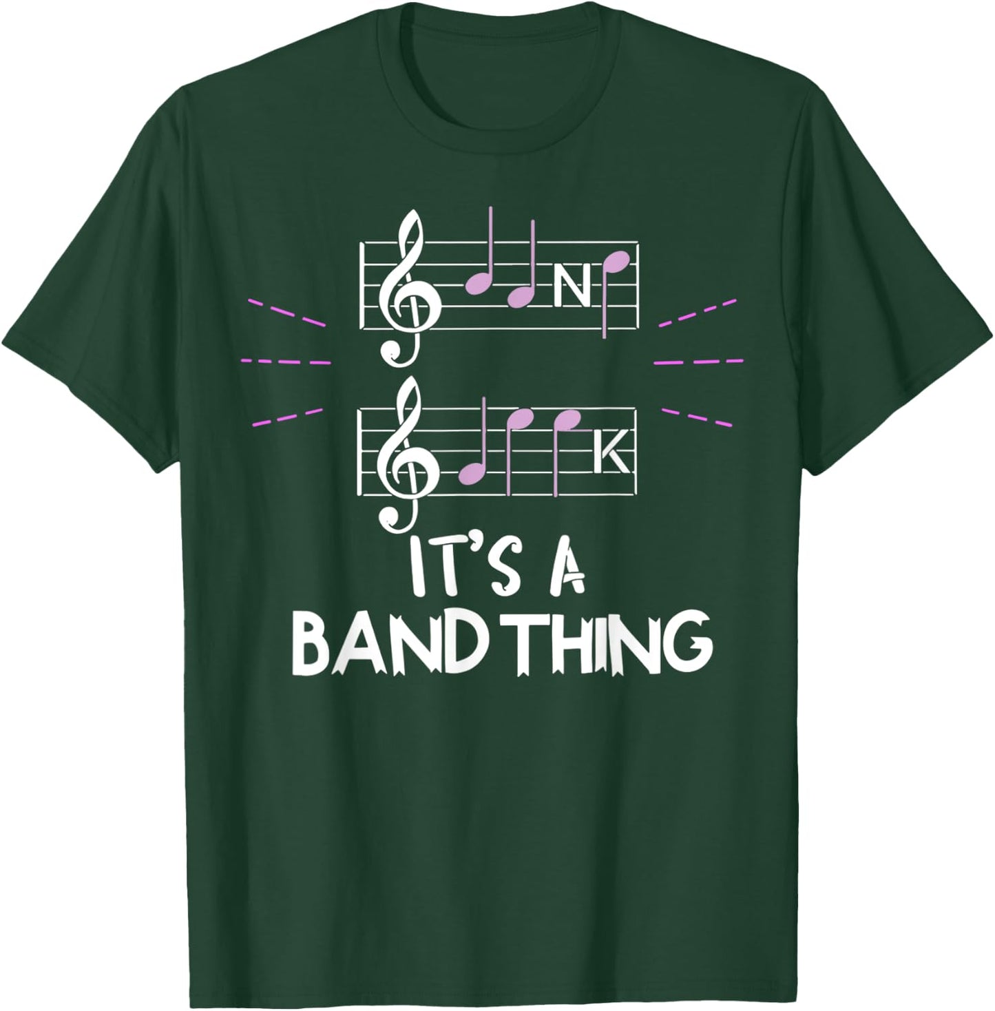 It's A Band Thing Music Geek Funny Musical Group Notes T-Shirt - T-Shirt | Forest