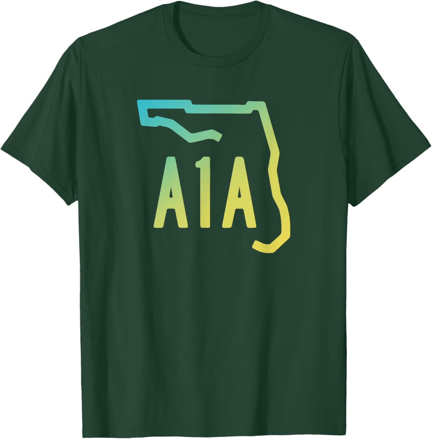 A1A Beachfront Avenue Atlantic Ocean T-Shirt - T-Shirt | Forest