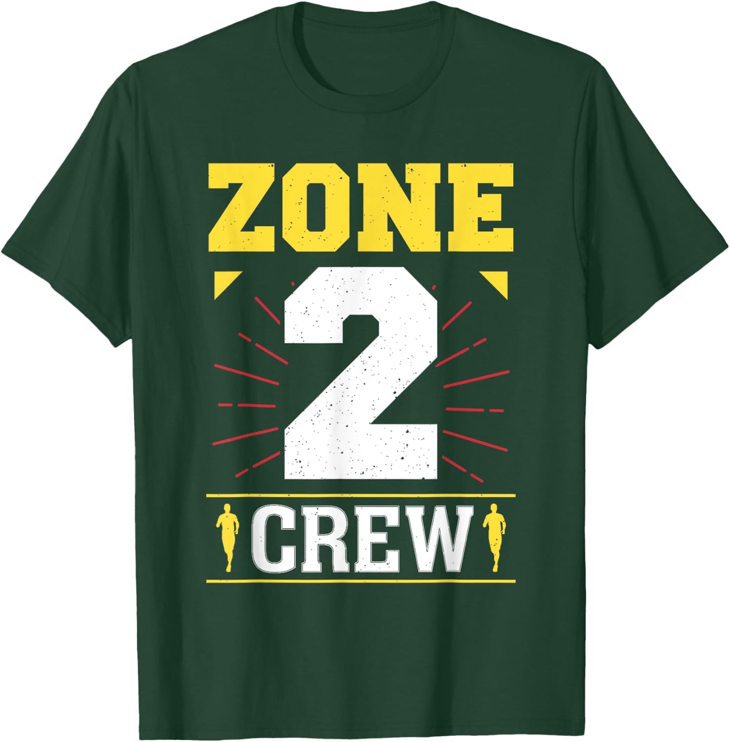 Zone 2 Crew Fitness Training Cardio Sport Zone 2 T-Shirt - T-Shirt | Forest