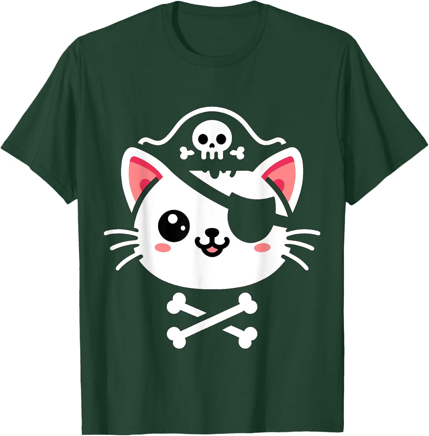 Pirate Cat Halloween Costume T-Shirt - T-Shirt | Forest