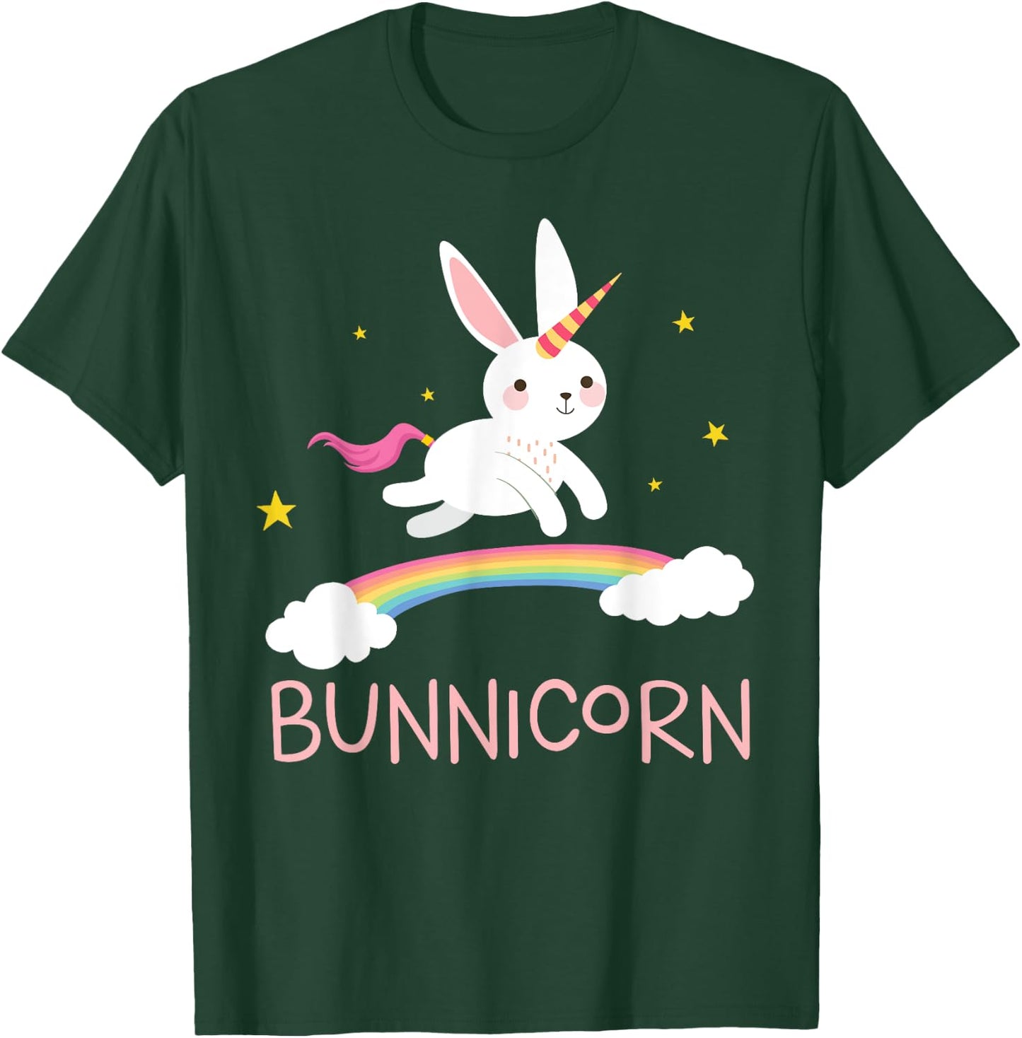Unicorn Shirt Bunnicorn Bunny Rabbit Cute Men Women Kids T-Shirt - T-Shirt | Forest
