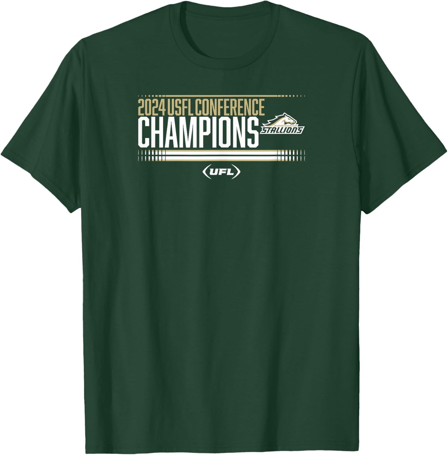 Birmingham Stallions - 2024 USFL Conference Champs - UFL T-Shirt - T-Shirt | Forest