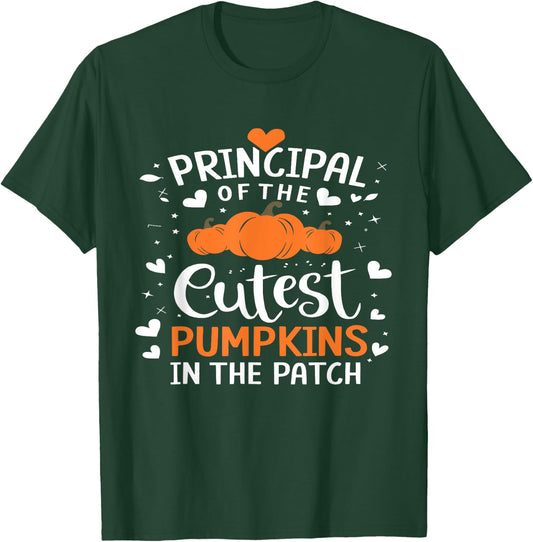 Principal Of The Cutest Pumpkins In The Patch Halloween T-Shirt - T-Shirt | Forest