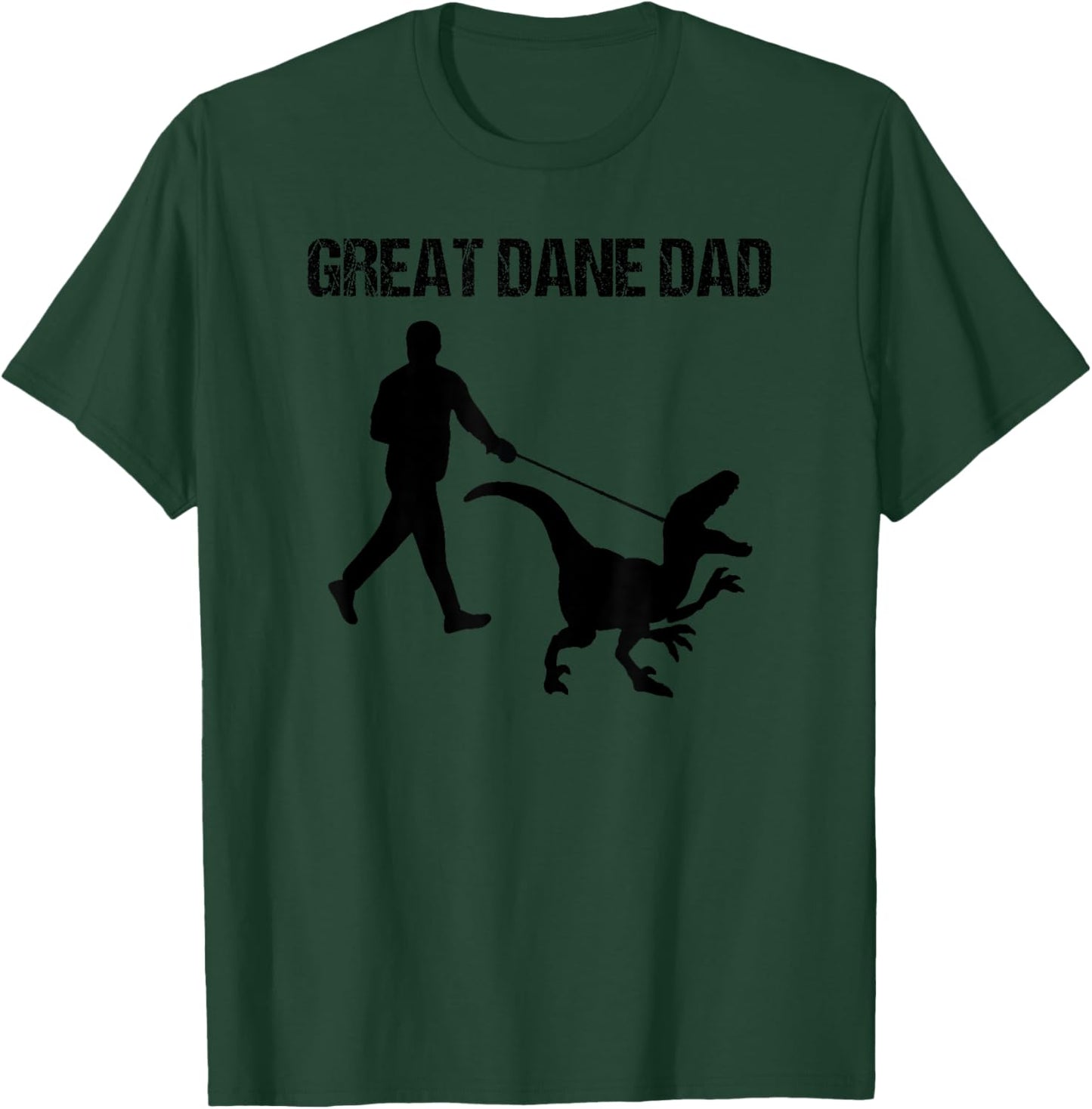 Great Dane dad Dinosaur T-Shirt - T-Shirt | Forest