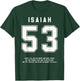 Isaiah 53:6 Bible Verse Team Sports Jersey Christian T-Shirt - T-Shirt | Forest