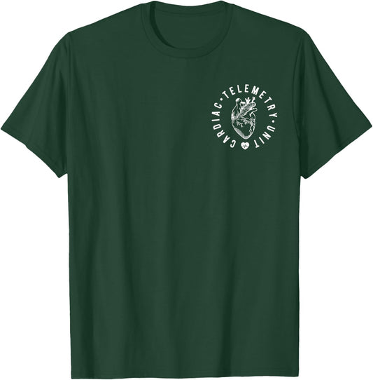 Cardiac Telemetry Unit Nurse CVICU Cardiac Telemetry RN T-Shirt - T-Shirt | Forest