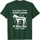 A Girl Loved Horses Horseback Riding Equestrian Girls Women T-Shirt - T-Shirt | Forest