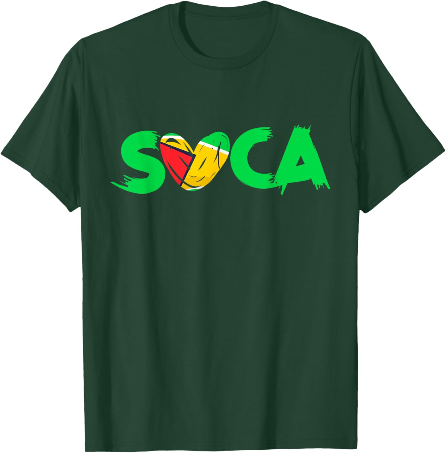 Soca Guyana Guyanese Flag Caribbean Carnival Party T-Shirt - T-Shirt | Forest