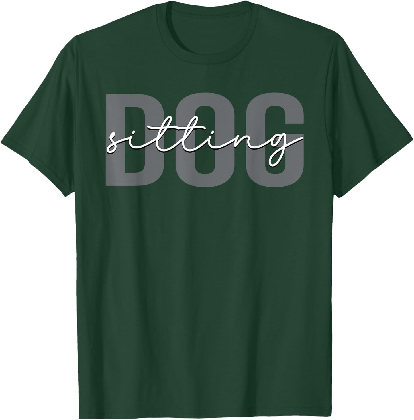 Dog Sitting Dog Walker Dog Sitter Women Kids T-Shirt - T-Shirt | Forest