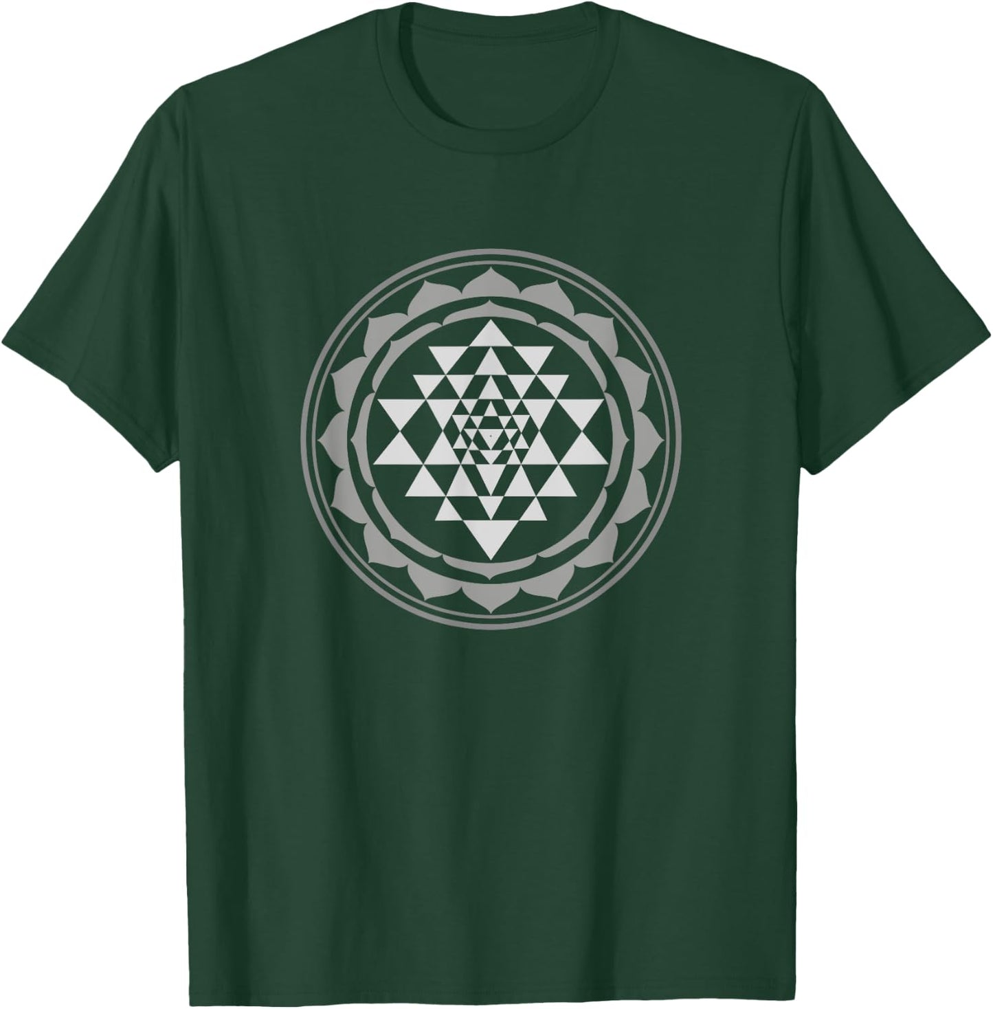 Sri Yantra Sacred Geometry T-Shirt - T-Shirt | Forest