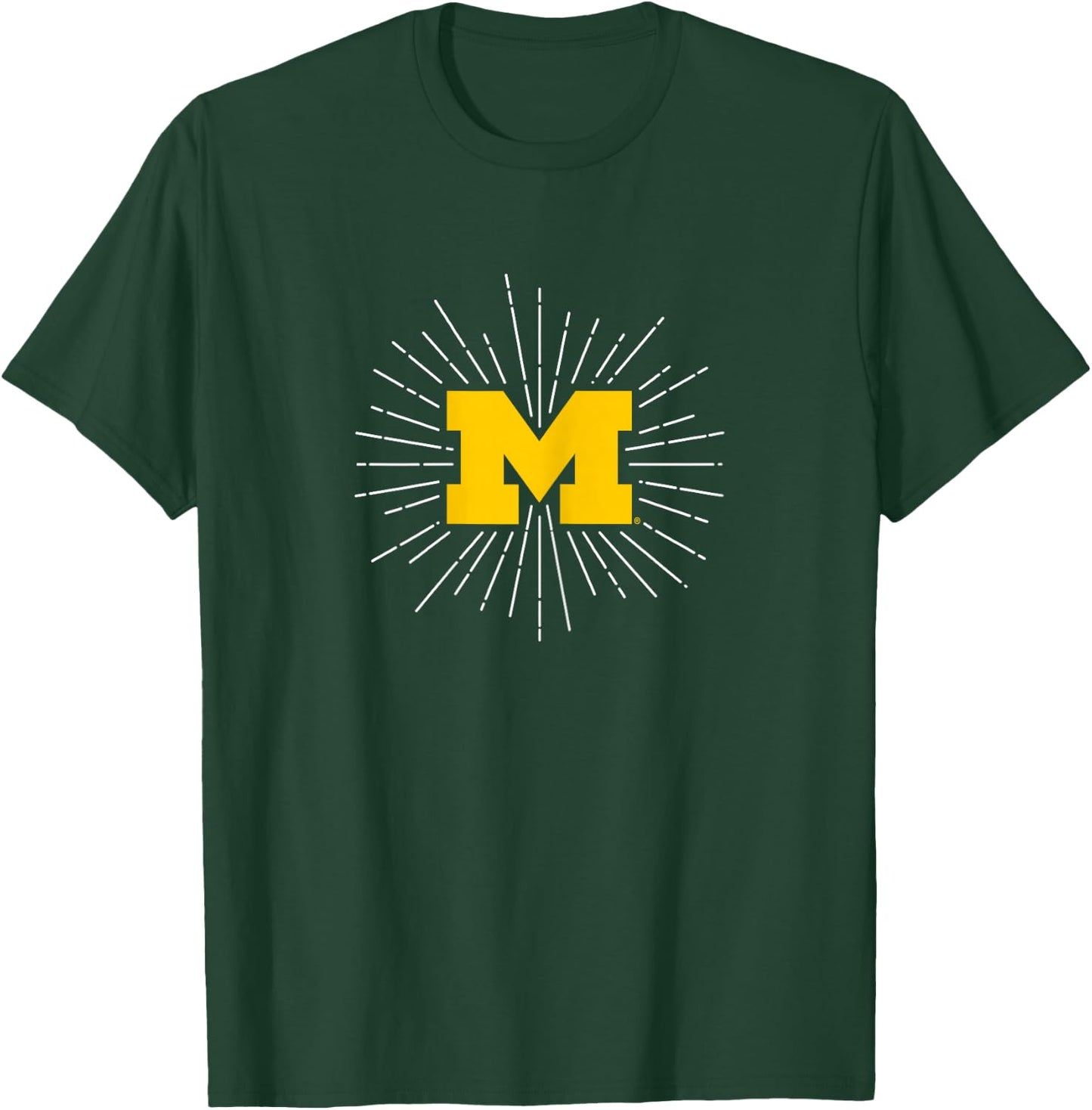 University of Michigan Wolverines U of M Burst T-Shirt - T-Shirt | Forest