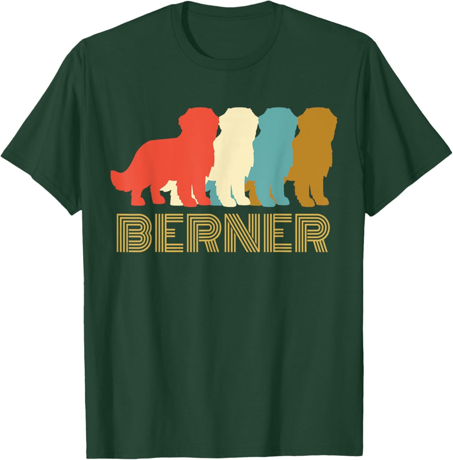 Vintage Bernese Mountain Dog , I Love My Berner T-Shirt - T-Shirt | Forest