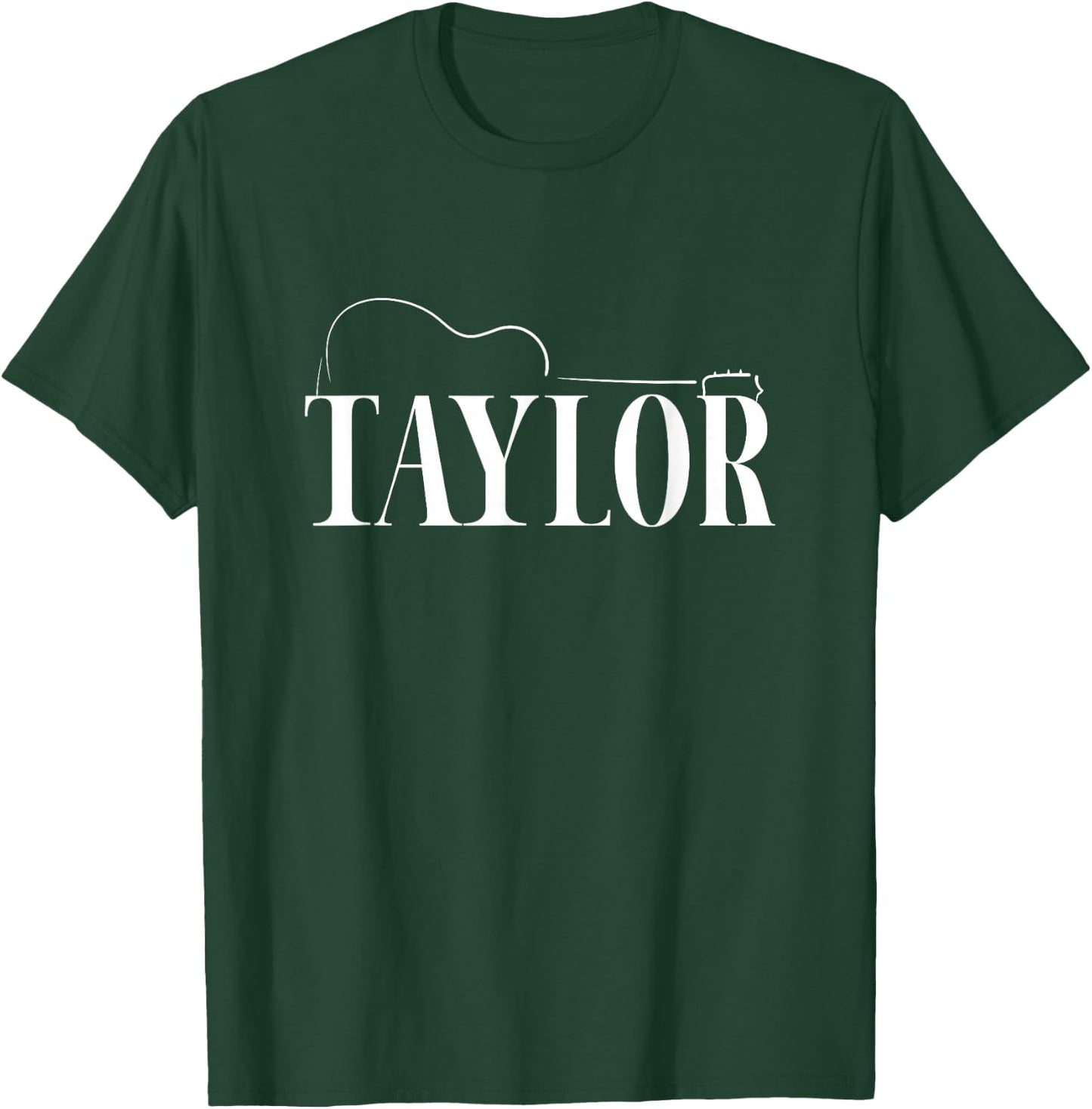 Taylor Guitar Music Personalized Taylor Name T-Shirt - T-Shirt | Forest