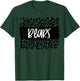 Bears Team Mascot School Spirit Game Night Leopard Print T-Shirt - T-Shirt | Forest