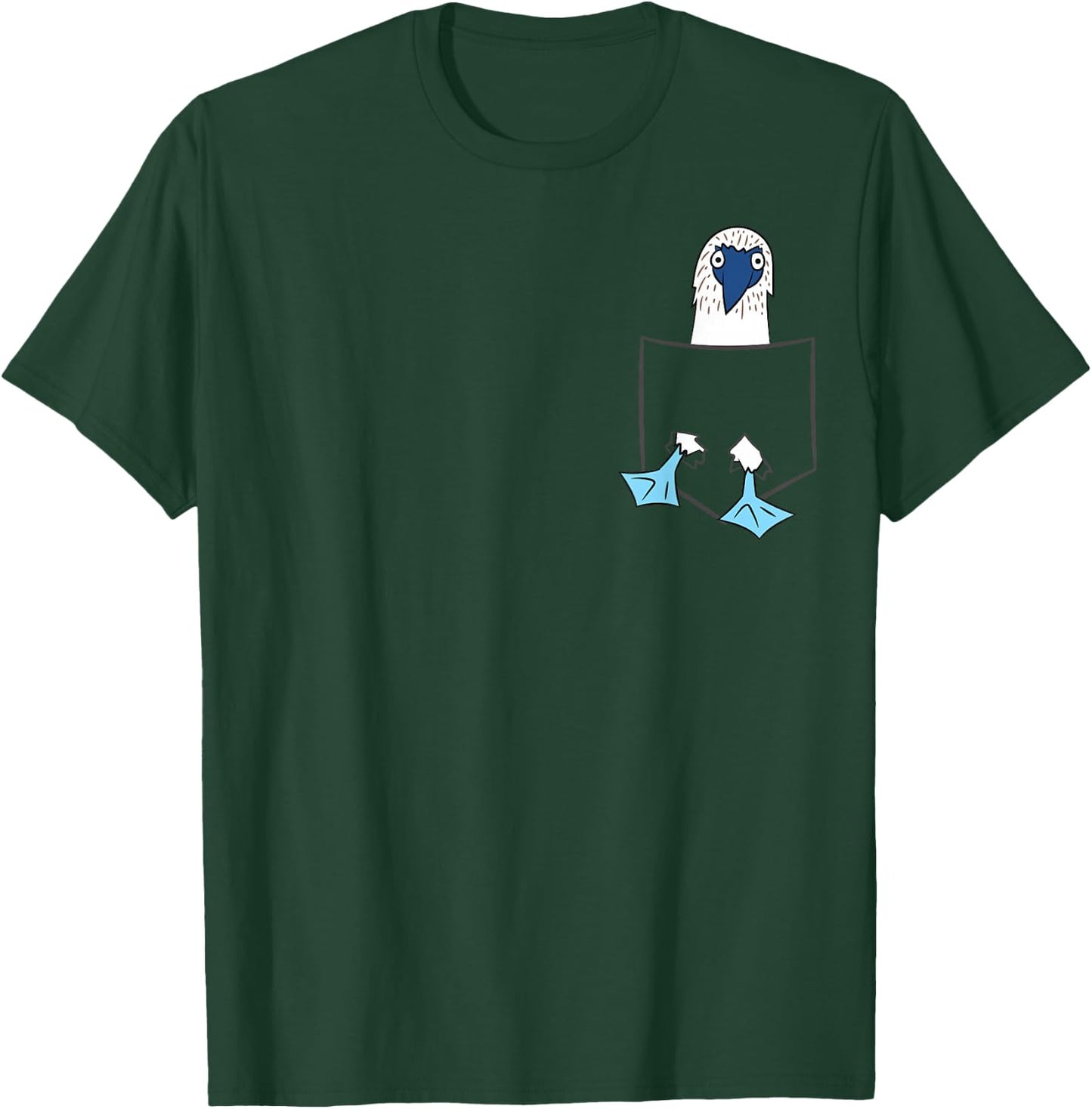 Blue Foot Boobies in Bag Bird T-Shirt - T-Shirt | Forest