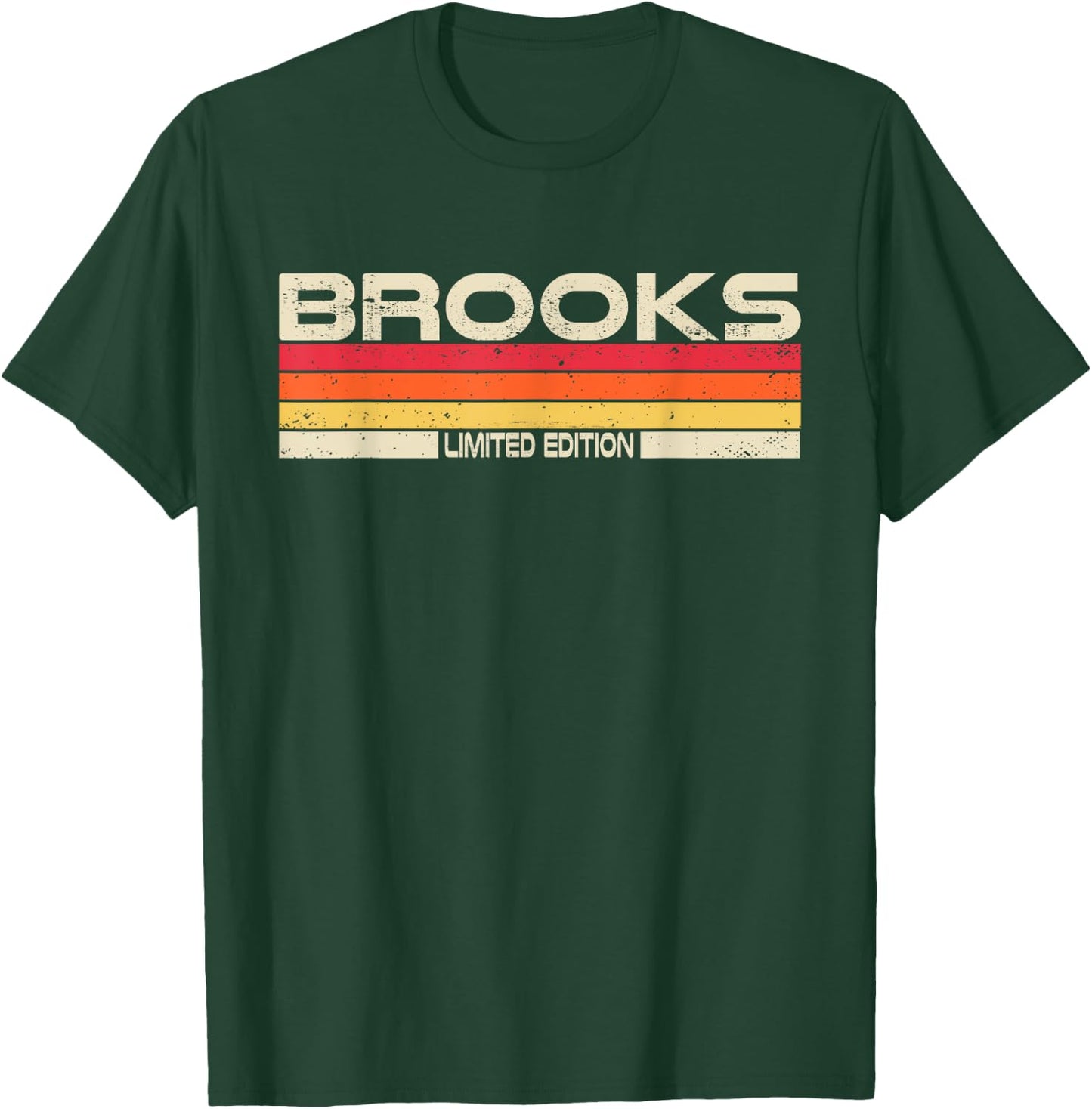 Brooks Surname Birthday Family Reunion 80s 90s Sunset T-Shirt - T-Shirt | Forest