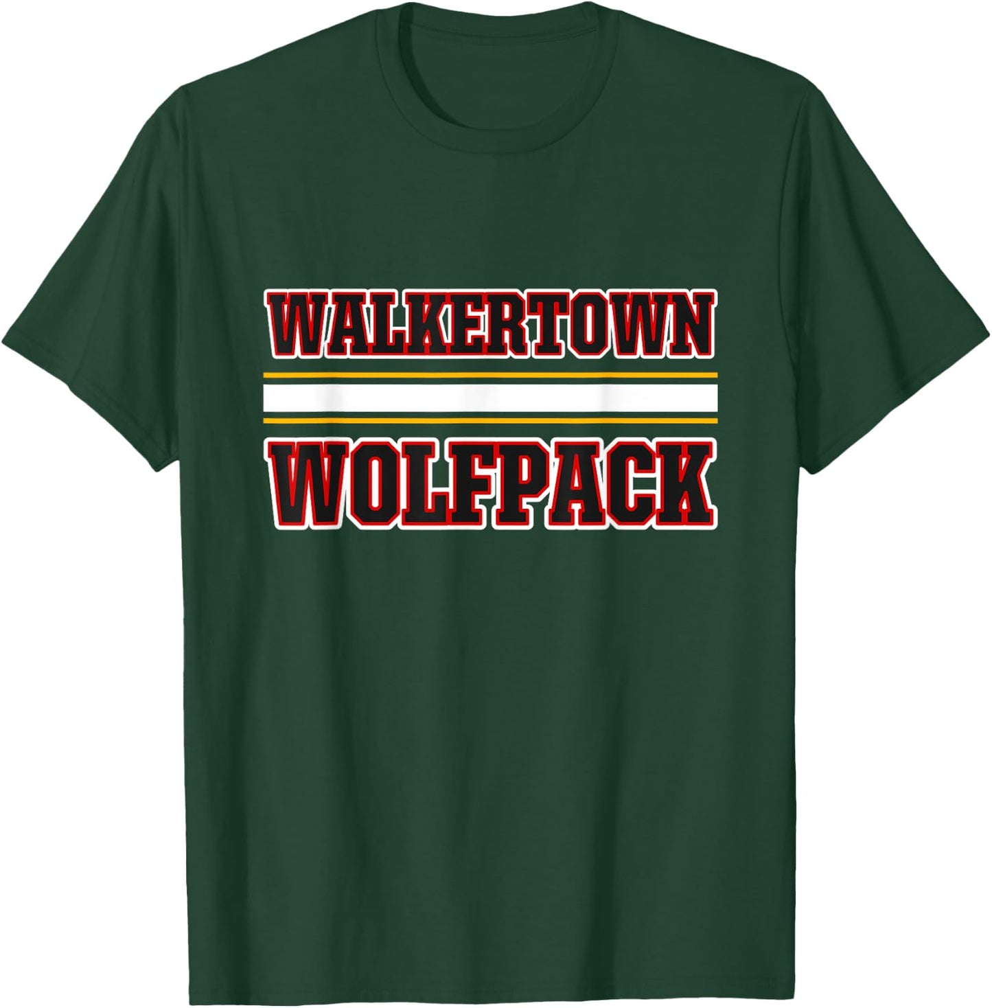 Walkertown Wolfpack Horizontal Stripes T-Shirt - T-Shirt | Forest
