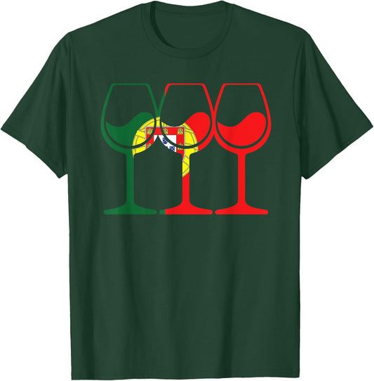 Wine Glass Portugalia Wine Glass Portugal T-Shirt - T-Shirt | Forest