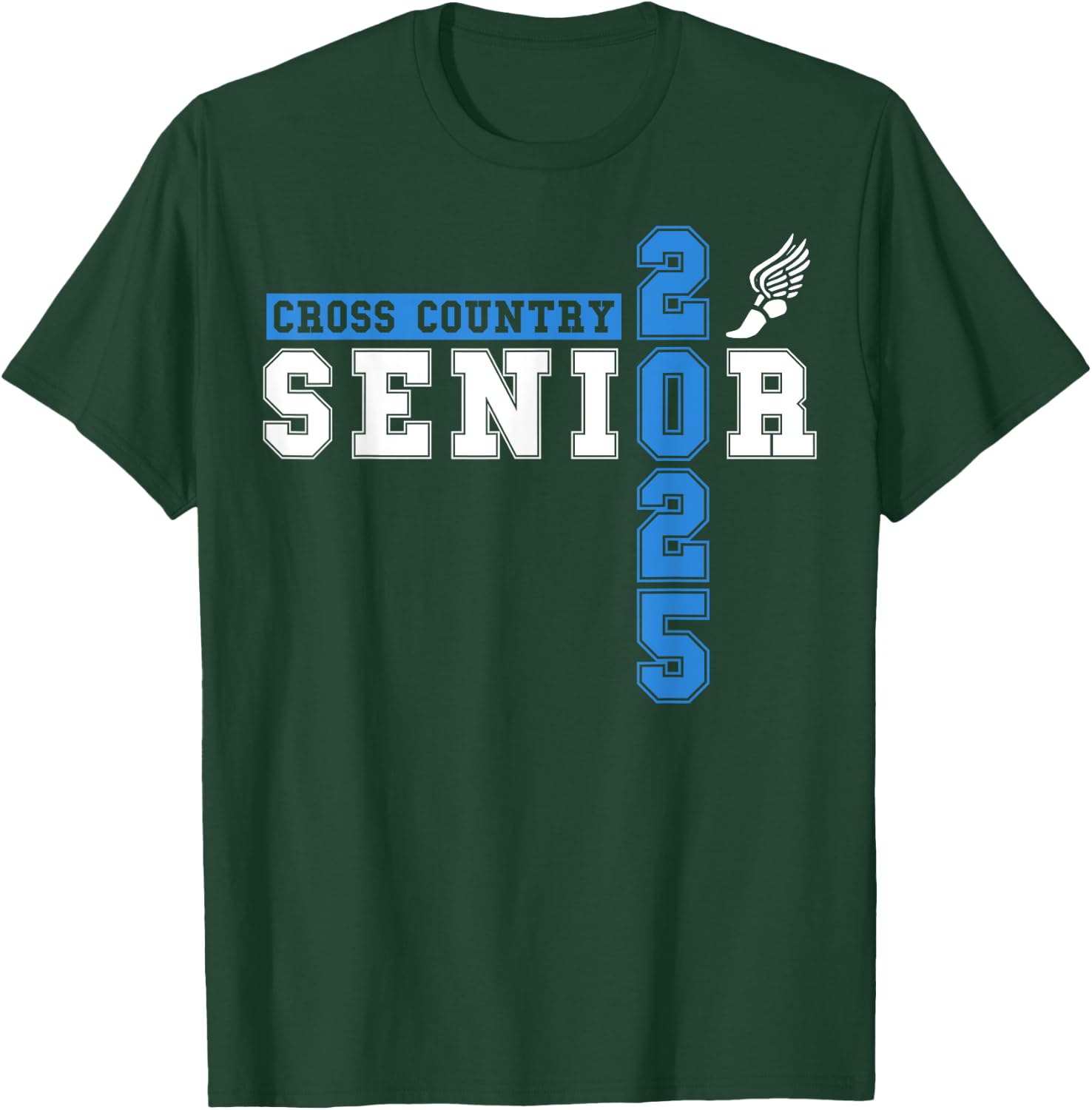 Cross Country Senior Night Senior 2025 Graduation Party 30 T-Shirt - T-Shirt | Forest