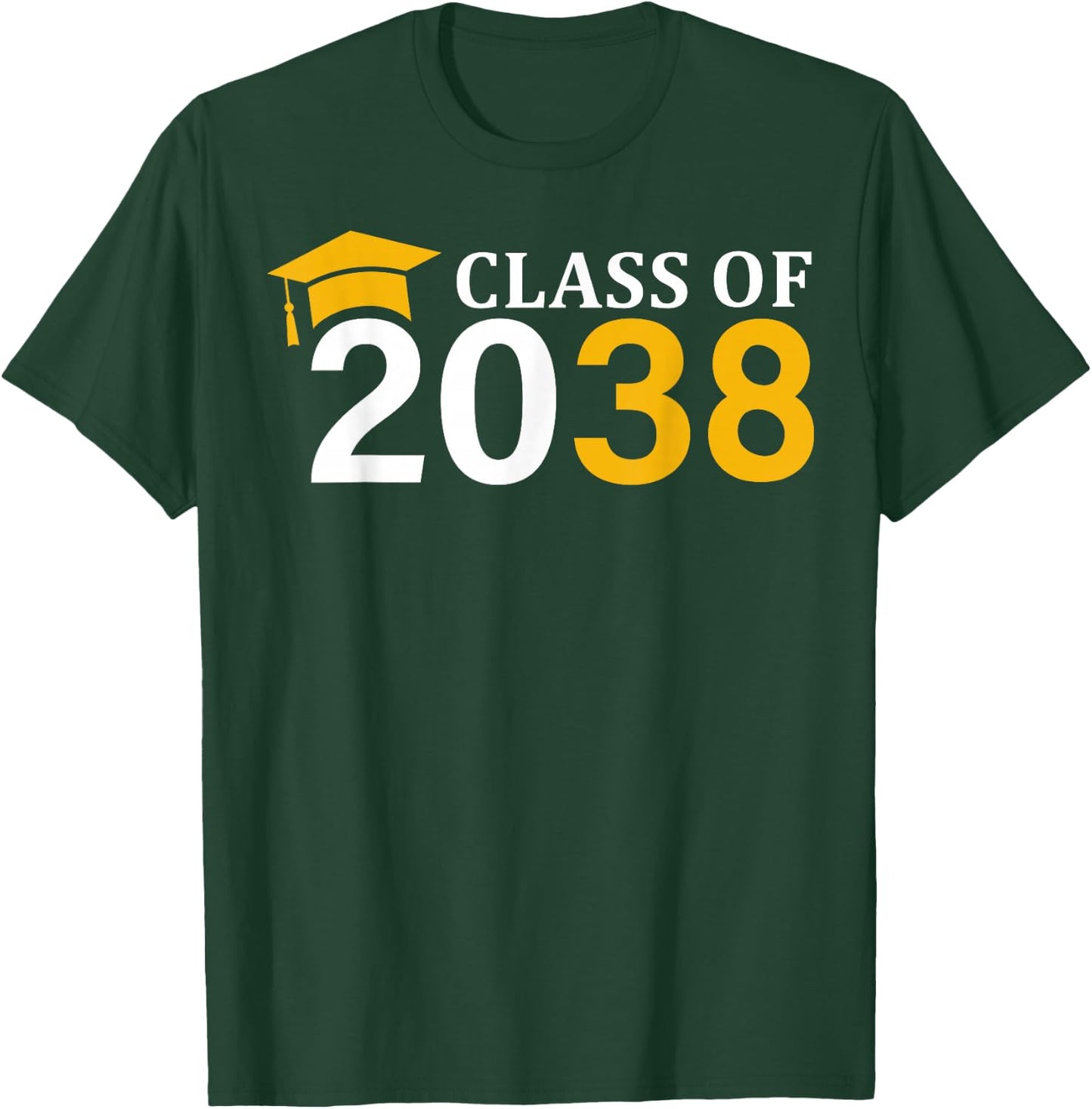 Class of 2038 Grow With Me Kindergarten K-12 Class of 2038 T-Shirt - T-Shirt | Forest
