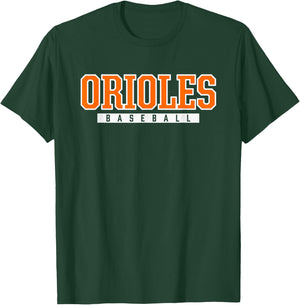 Ludington Orioles Baseball T-Shirt - T-Shirt | Forest