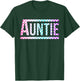 Auntie Checkered Tie Dye Family Mother's Day Pit Crew Women T-Shirt - T-Shirt | Forest