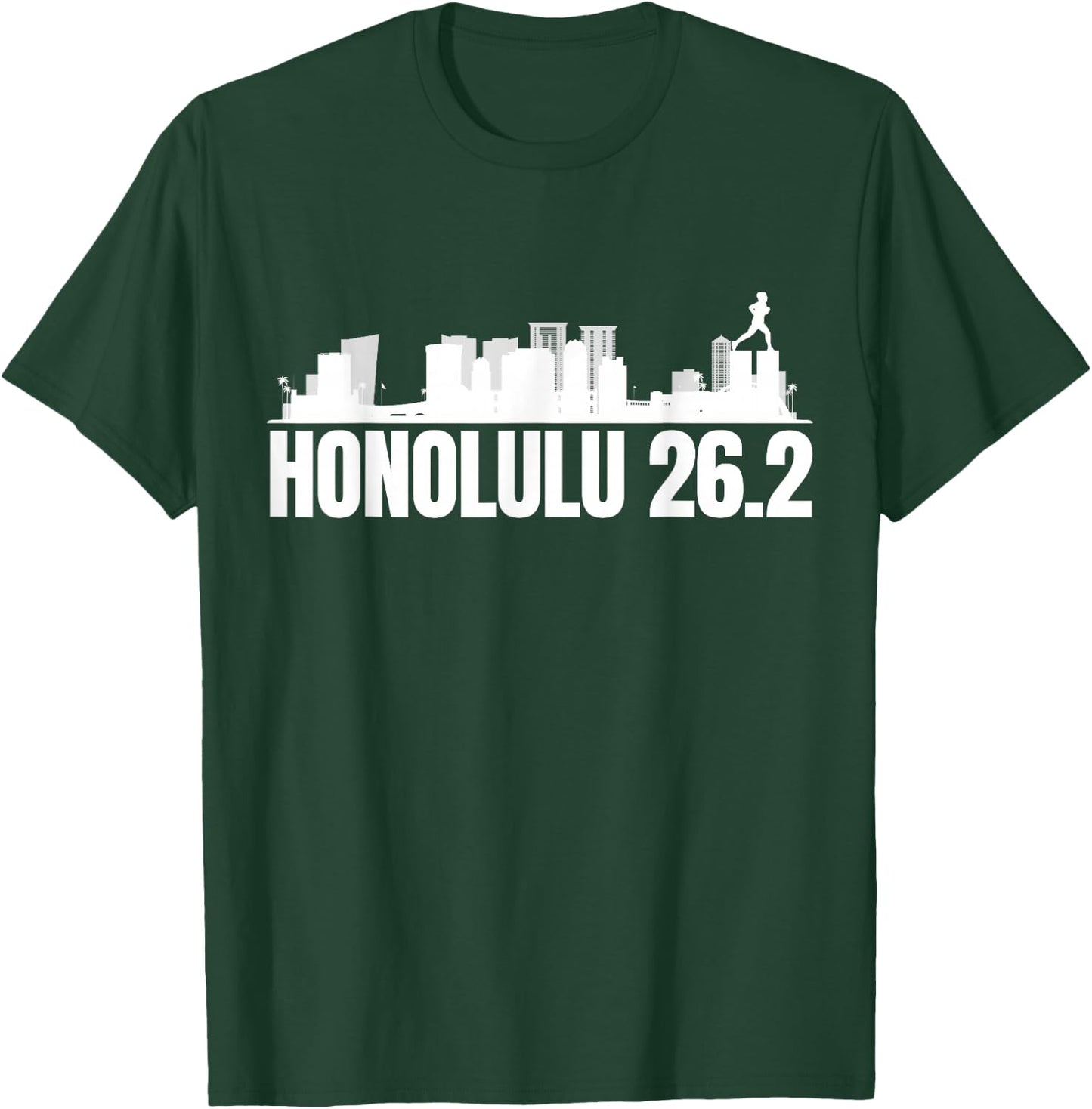 Running Honolulu Race 26.2 Full Marathon Runner T-Shirt - T-Shirt | Forest