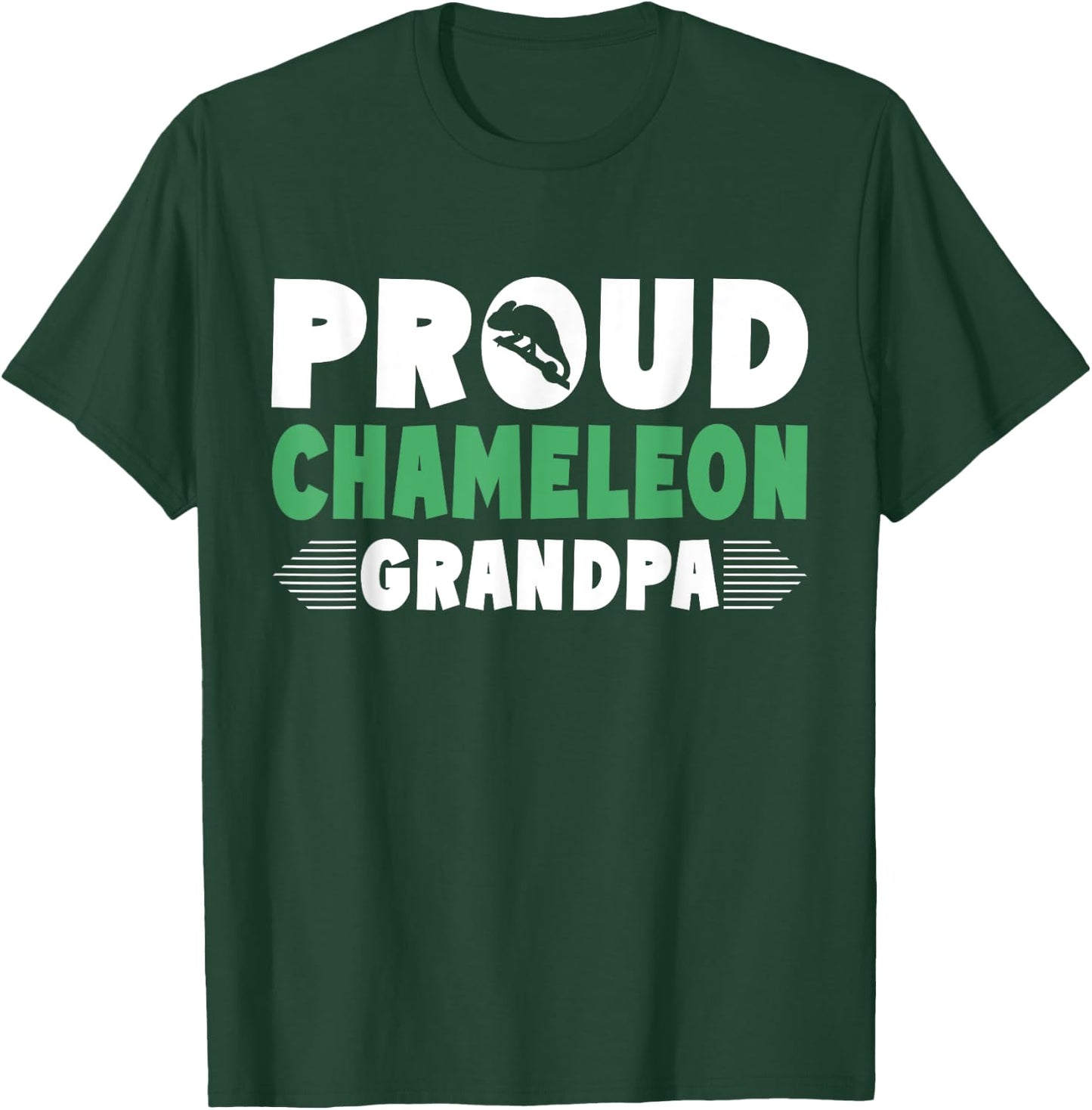 Proud Chameleon Grandpa of Chameleon T-Shirt - T-Shirt | Forest