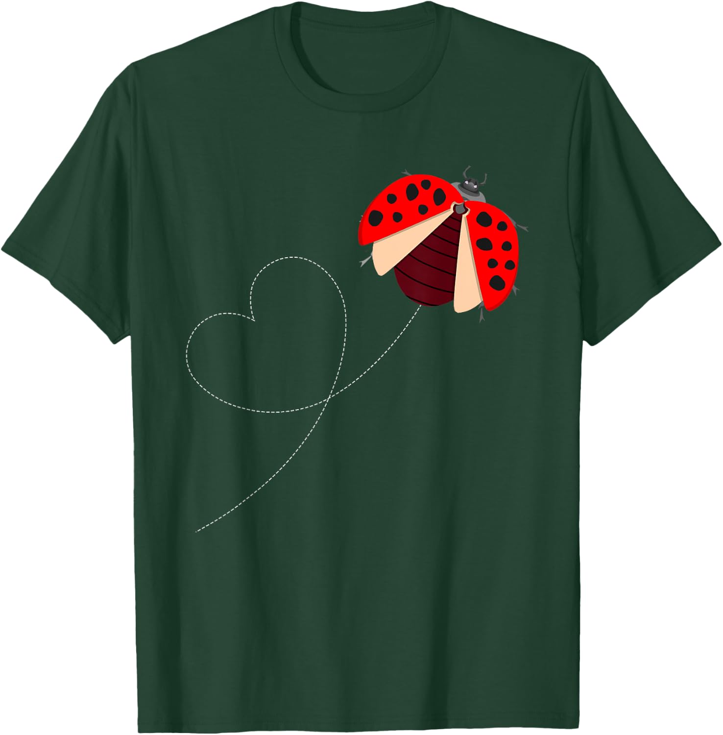 Funny Ladybug Design Women Boys Girls Lady Bug Lover T-Shirt - T-Shirt | Forest