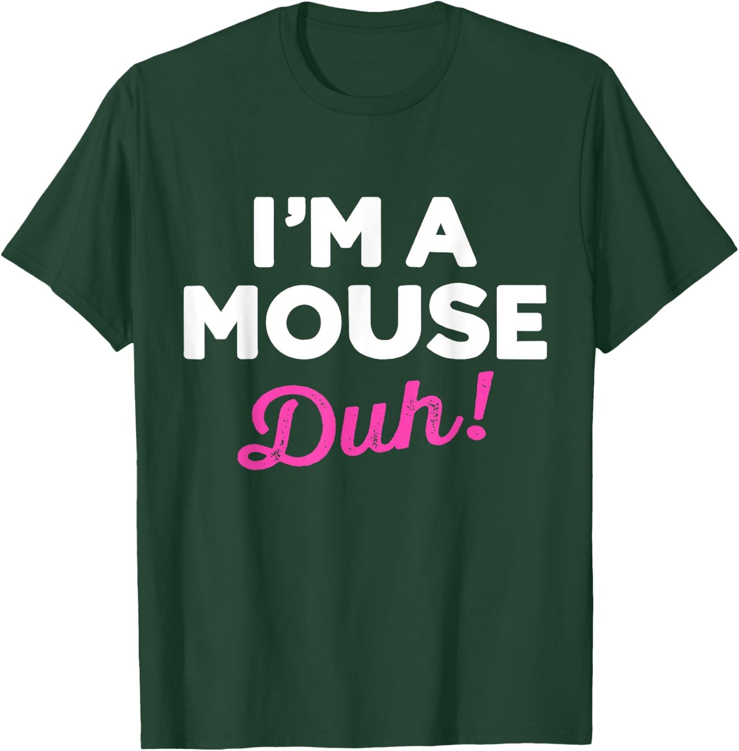 Funny Lazy Easy Im a Mouse Costume for DIY Halloween Party T-Shirt - T-Shirt | Forest