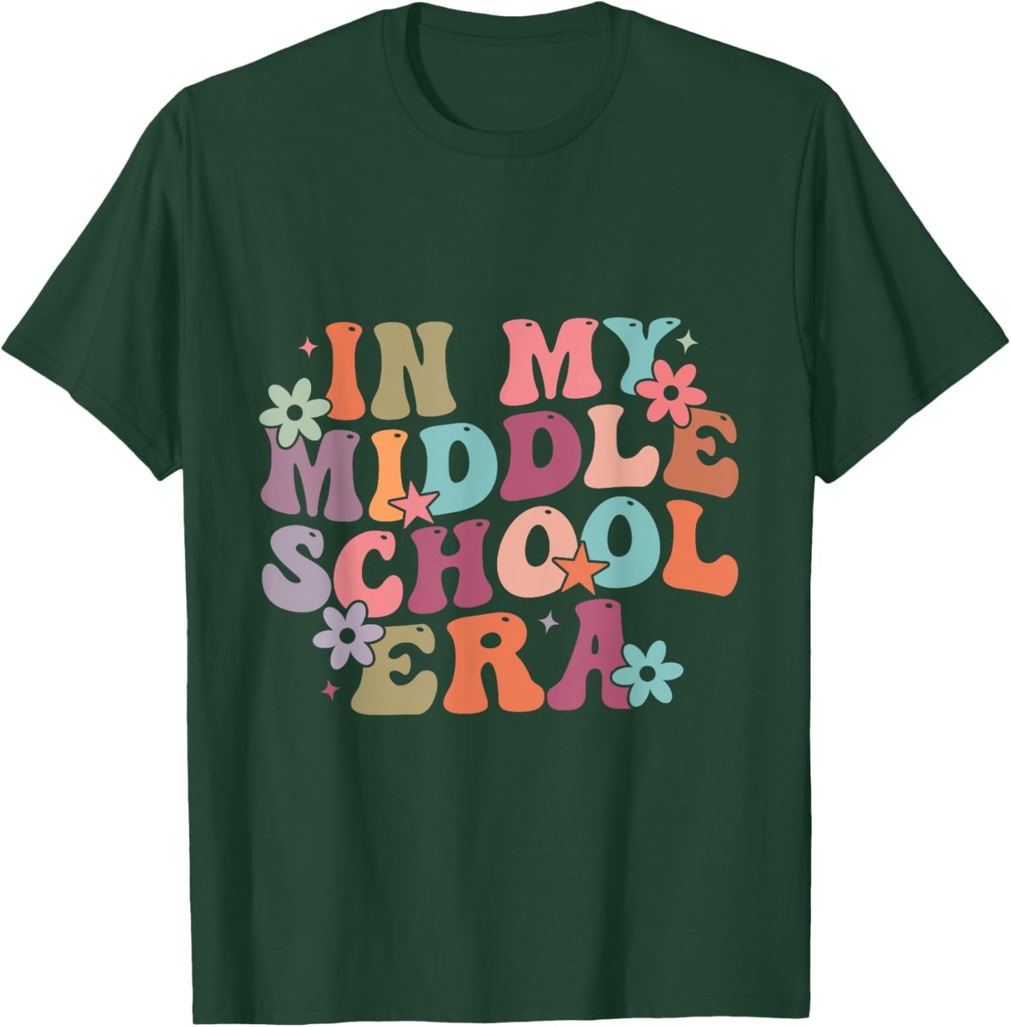 In My Middle School Era Back To School Junior teacher Men Women Kids T-Shirt - T-Shirt | Forest