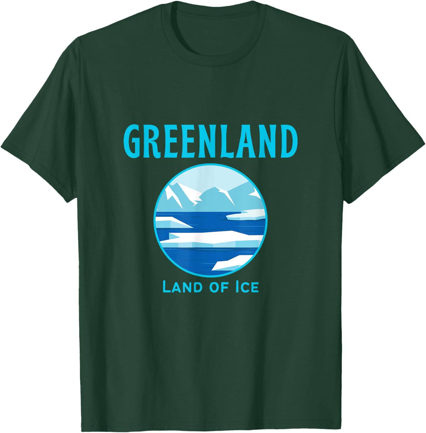 Greenland Travel Iceberg & Glacier: Nuuk Tops, & Gear T-Shirt - T-Shirt | Forest