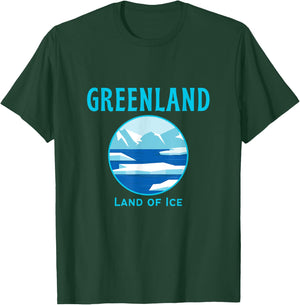 Greenland Travel Iceberg & Glacier: Nuuk Tops, & Gear T-Shirt - T-Shirt | Forest
