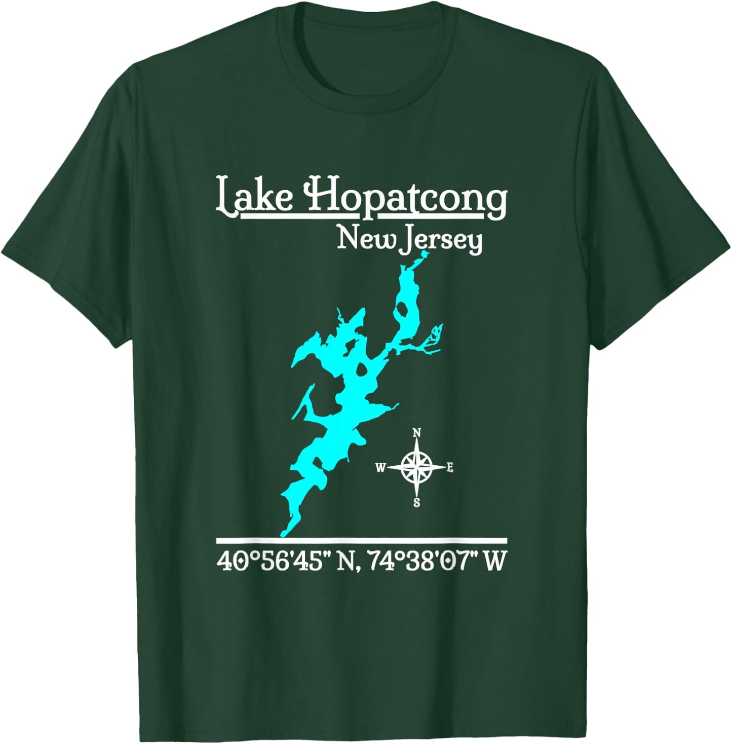 Lake Hopatcong - New Jersey T-Shirt - T-Shirt | Forest