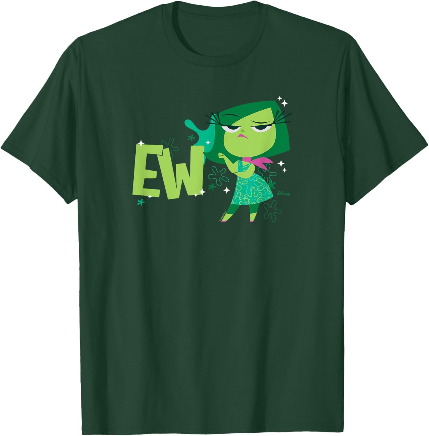 Inside Out 2 - Disgust Emotion Character EW T-Shirt - T-Shirt | Forest