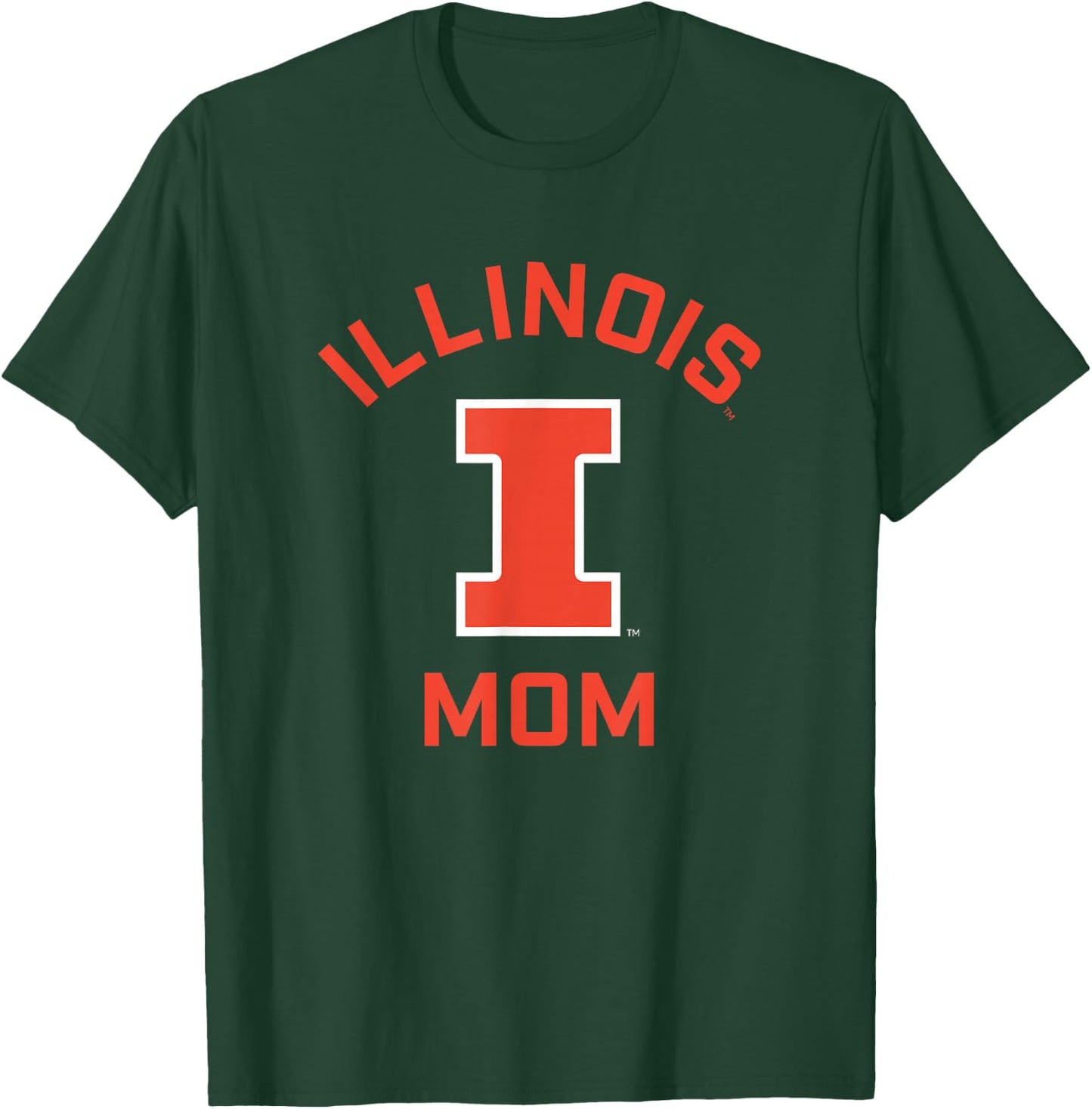 University of Illinois Fighting Illini Arched Mom T-Shirt - T-Shirt | Forest