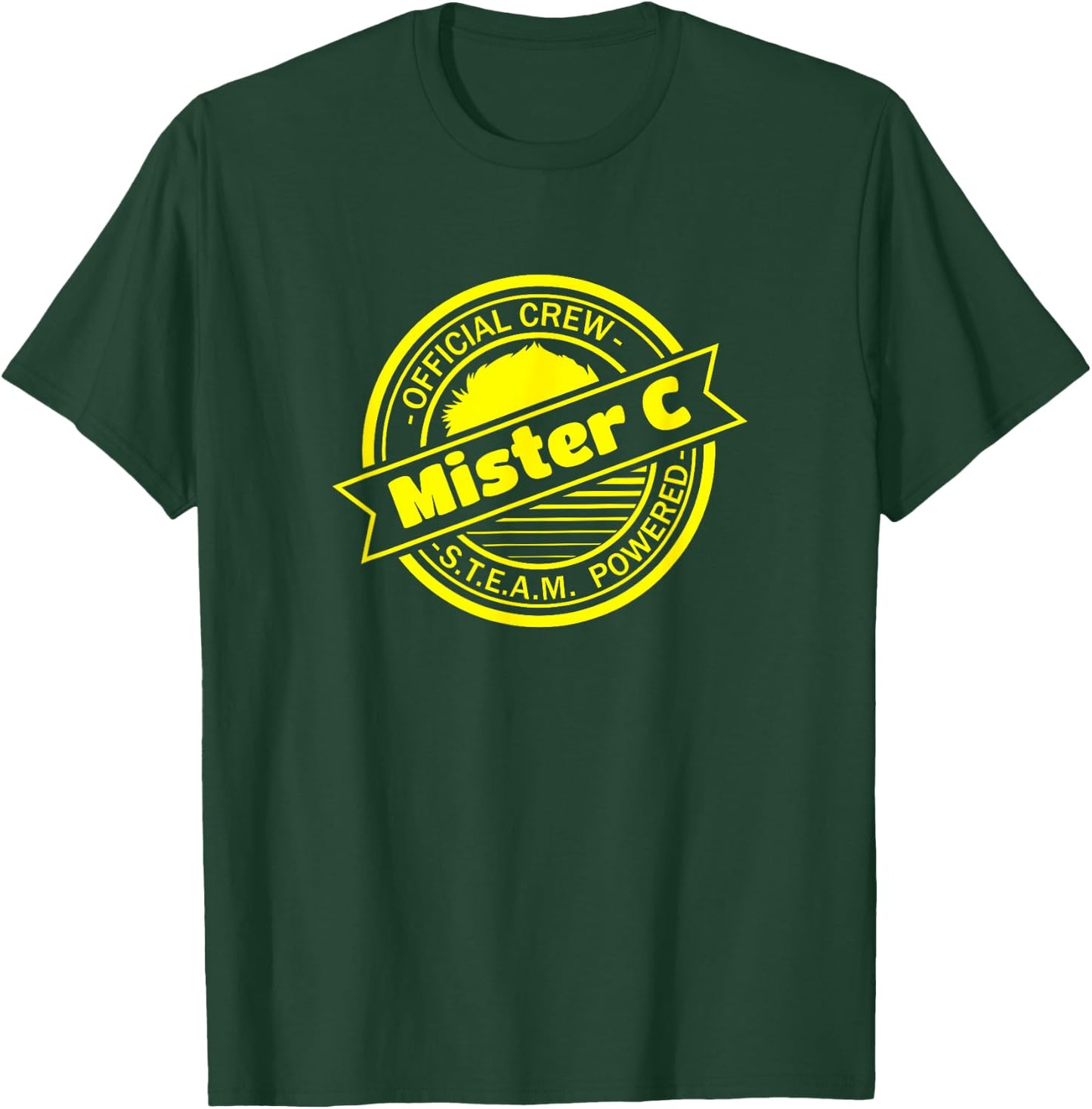 Mister C Official Crew STEAM Powered T-Shirt - T-Shirt | Forest